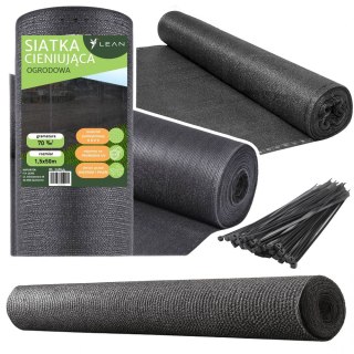 Siatka Cieniująca Na Ogrodzenie Płot Maskująca Szara 1.5M 50M 70g/m? LEAN