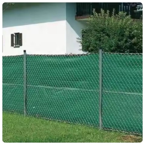 Siatka Cieniująca Na Ogrodzenie Płot Maskująca Zielona 1.5M 10M 140g/m? LEAN