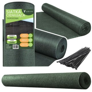 Siatka Cieniująca Na Ogrodzenie Płot Maskująca Zielona 1.5M 50M 140g/m? LEAN