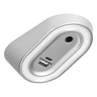 AGRA lampka podszafkowa LED 2,5W, 80lm, 4000K, z włącznikiem bezdotykowym i funkcją ładowania USB A+C, szara Orno