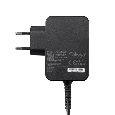 AKYGA ZASILACZ DO NOTEBOOKA 5-20V / 3-4,5A 90W USB C GAN PD AK-ND-82 Akyga