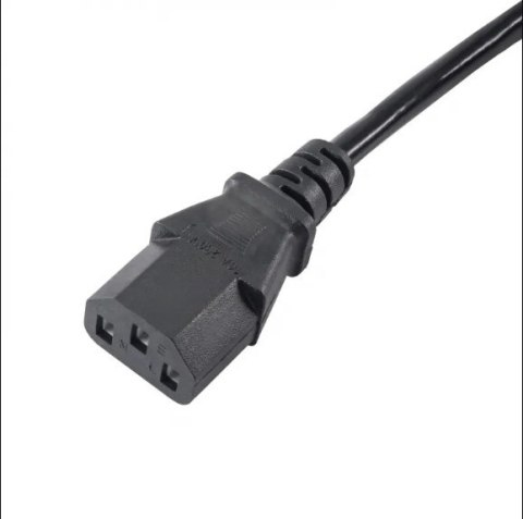 Kabel Akyga AK-PC-05A (Hybrydowa standardu C/E/F (CEE 7/7) M - C13 M; 5m; kolor czarny) Akyga