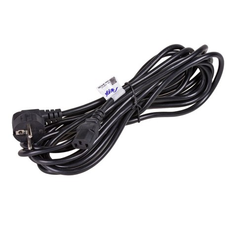 Kabel Akyga AK-PC-05A (Hybrydowa standardu C/E/F (CEE 7/7) M - C13 M; 5m; kolor czarny) Akyga