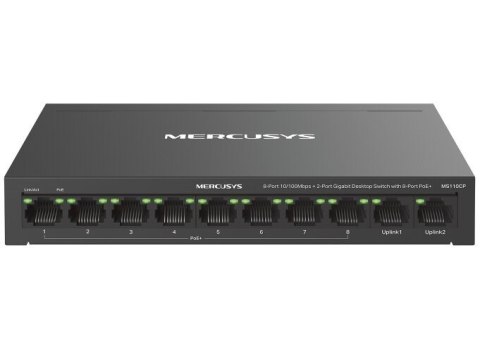 Mercusys MS110CP Przelacznik sieciowy Obsługa PoE Czarny MERCUSYS
