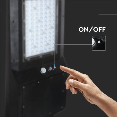 Oprawa Uliczna Solarna V-TAC 40W LED Czarna IP65 120Lm/W VT-ST42 6000K 4800lm 3 Lata Gwarancji