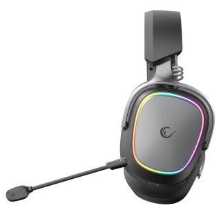 Słuchawki Rampage RETSU Słuchawki bezprzewodowe nauszne BT 2.4G RGB czarne RAMPAGE