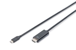 Kabel USB C/HDMI M/M czarny 5m USB 3.1 SuperSpeed+ 4K 60Hz DIGITUS
