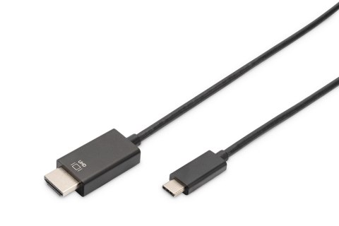 Kabel USB C/HDMI M/M czarny 5m USB 3.1 SuperSpeed+ 4K 60Hz DIGITUS
