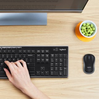 Klawiatura membranowa Logitech MK270 920-004508 (USB (Radio 2.4 GHz); kolor czarny) Logitech