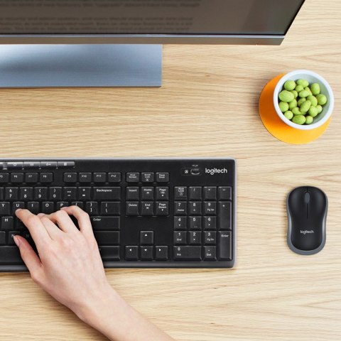 Klawiatura membranowa Logitech MK270 920-004508 (USB (Radio 2.4 GHz); kolor czarny) Logitech