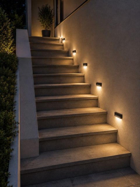 Oprawa przyschodowa LED Kora 1,2W 4000K czarna IP