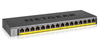 Switch Netgear GS116LP-100EUS 16p PoE 76W* (PoE+: 16p) Unmanaged Gigabit NETGEAR