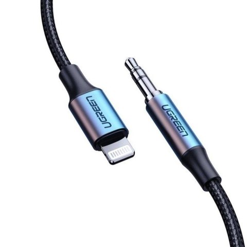Ugreen kabel przewód audio AUX MFI Lightning - 3,5 mm mini jack 1 m szary UGREEN