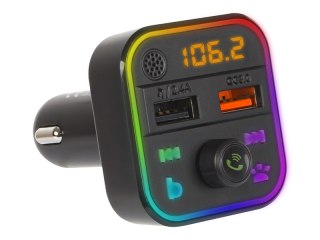 74-164# Transmiter fm blow bluetooth5+qc3.0 rgb Blow