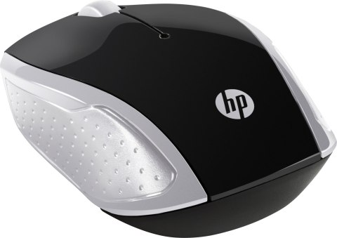 HP Maus 200 Kabellos USB-A 3-Tasten Silber/Schwarz Hewlett-Packard