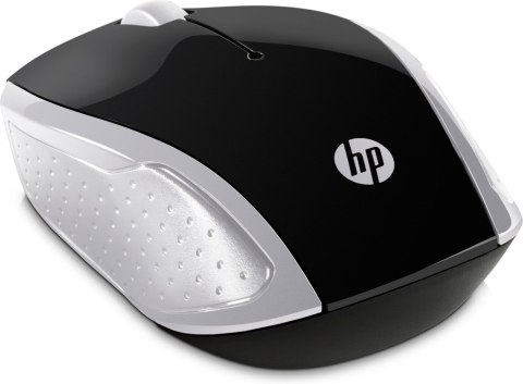 HP Maus 200 Kabellos USB-A 3-Tasten Silber/Schwarz Hewlett-Packard