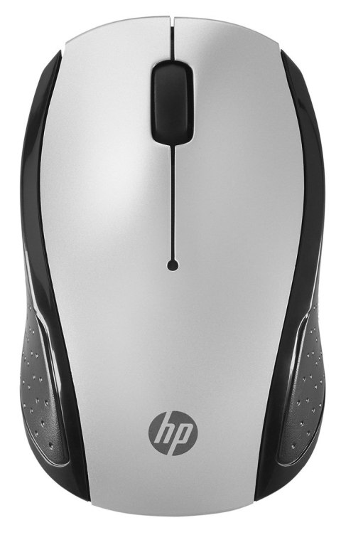 HP Maus 200 Kabellos USB-A 3-Tasten Silber/Schwarz Hewlett-Packard