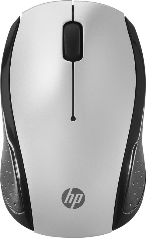 HP Maus 200 Kabellos USB-A 3-Tasten Silber/Schwarz Hewlett-Packard