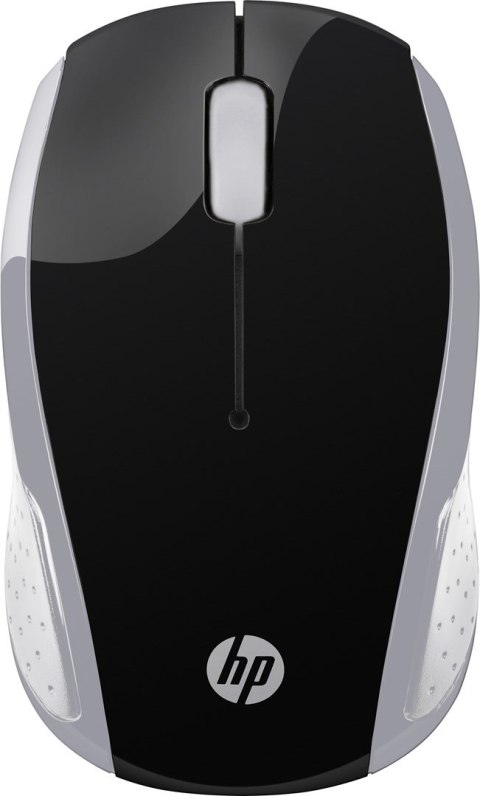 HP Maus 200 Kabellos USB-A 3-Tasten Silber/Schwarz Hewlett-Packard