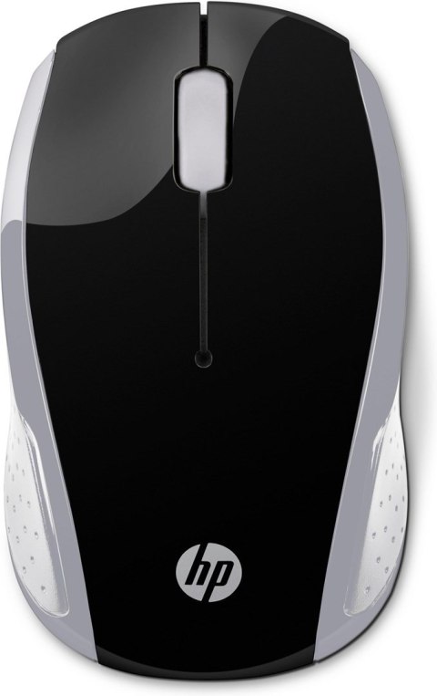HP Maus 200 Kabellos USB-A 3-Tasten Silber/Schwarz Hewlett-Packard