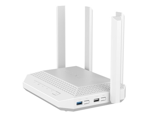 Keenetic Hero (KN-1012) Router Mesh Wi-Fi 6 Multi-Gigabit AX3000 z 4-portowym przełącznikiem gigabitowym, portem 2,5 gigabitowym Keenetic