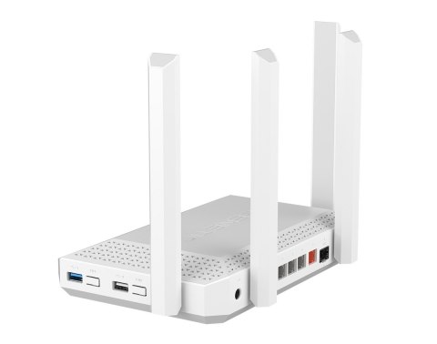 Keenetic Hero (KN-1012) Router Mesh Wi-Fi 6 Multi-Gigabit AX3000 z 4-portowym przełącznikiem gigabitowym, portem 2,5 gigabitowym Keenetic