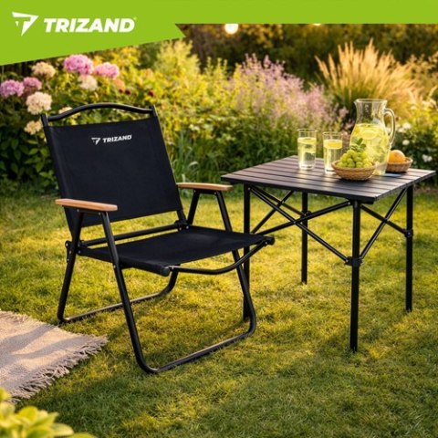 Krzesło ogrodowe 54x56x79cm czarne Trizand TRIZAND