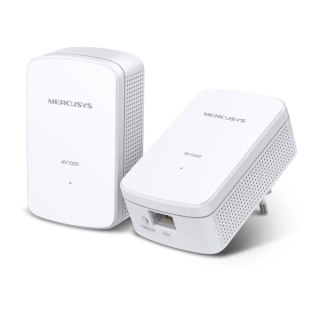 Mercusys MP500 KIT Karta sieciowa do PowerLine 1000 Mbit/s Przewodowa sieć LAN Biały 2 szt. MERCUSYS