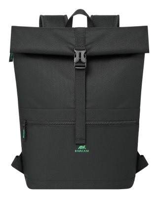 Rivacase Gremio plecak City backpack Czarny Poliester, Przetworzony politereftalan etylenu (rPET) RivaCase