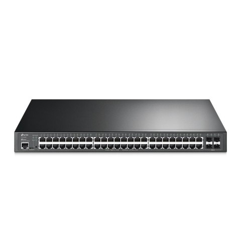 TP-Link JetStream TL-SG3452XP przełącznik sieciowy Zarządzany L2+ Gigabit Ethernet (10/100/1000) Obsługa PoE 1U Czarny No name