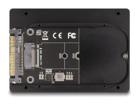 2.5" Konverter U.2 SFF-8639 zu M.2 NVMe Key M - 7 mm Höhe DELOCK