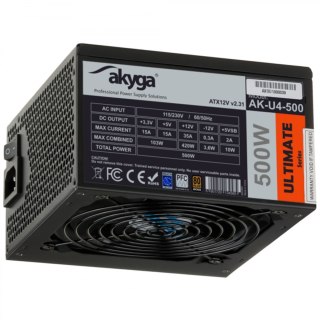Akyga AK-U4-500 moduł zasilaczy 500 W 20+4 pin ATX ATX Czarny Akyga