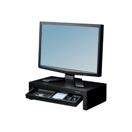 Fellowes Designer Suites 53,3 cm (21") Czarny, Perłowy Biurko FELLOWES