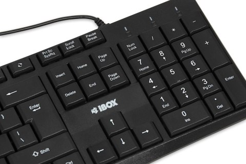 IBOX KLAWIATURA PRZEWODOWA ERIS, BLACK IBOX