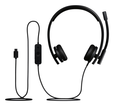 Logitech H570E Zestaw słuchawkowy Przewodowa Opaska na głowę Biuro/centrum telefoniczne USB Type-C Czarny Logitech