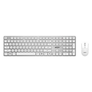 MSI FORGE K210 WIRELESS COMBO WHITE US | Keyboard and Mouse Set | Wireless | Mouse included | US | White MSI