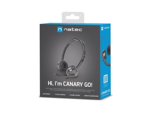 NATEC SŁUCHAWKI NAUSZNE CANARY GO Z MIKROFONEM (1X MINIJACK 4-PIN) NSL-1665 NATEC