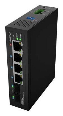 SWITCH LANBERG LIGHT INDUSTRIAL POE 1XBT 3XAT 2XSFP DIN NIEZARZĄDZALNY GIGABIT ETHERNET Lanberg