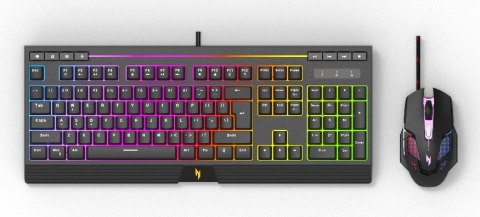 Acer NAK200 + NMW200 klawiatura Dołączona myszka Gaming USB Amerykański międzynarodowy Czarny Acer