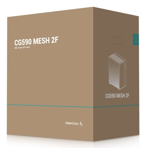 Deepcool Case | CG590 MESH 2F | Mid Tower | Black DEEPCOOL