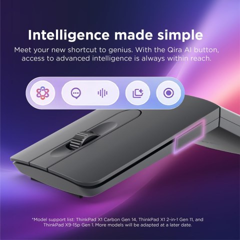 Lenovo 4Y51T62792 myszka Uniwersalne Oburęczny Bluetooth IR LED 4000 DPI Lenovo