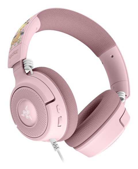 Razer Kraken V4 X - Pikachu & Eevee Edition Zestaw słuchawkowy Przewodowa Opaska na głowę Gaming USB Type-C / USB Type-A Różowy RAZER