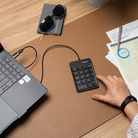 Targus AKP13GL klawiatura numeryczna Uniwersalne USB Czarny Targus