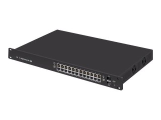 Ubiquiti ES-24-250W przełącznik sieciowy Zarządzany L2/L3 Gigabit Ethernet (10/100/1000) Obsługa PoE 1U Czarny UBIQUITI