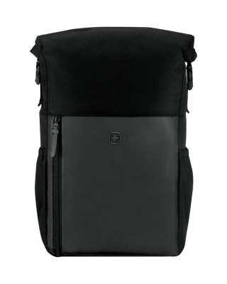 Wenger, UrbanOne Roll-Top 15.6" Laptop Backpack,Black WENGER