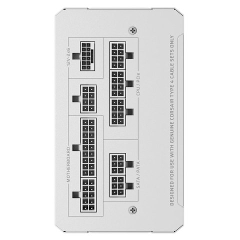Corsair RM Series RM1000e moduł zasilaczy 1000 W 24-pin ATX ATX Biały Corsair