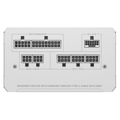 Corsair RM Series RM850e moduł zasilaczy 850 W 24-pin ATX ATX Biały Corsair