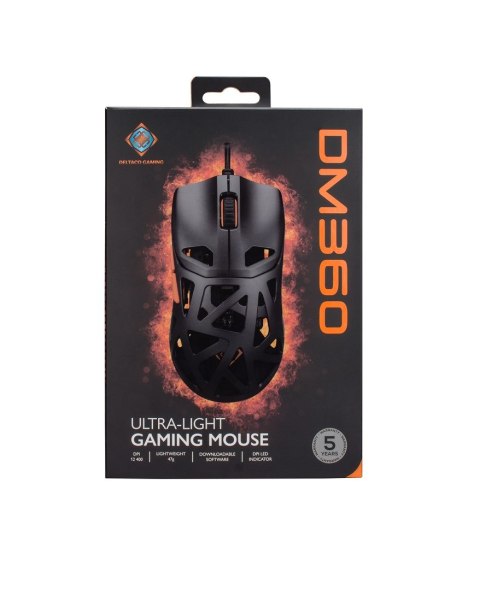 Deltaco Gaming GAM-187 myszka Oburęczny USB Typu-A Optyczny 12400 DPI No name