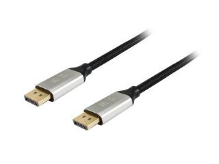 Equip 119265 kabel DisplayPort 5 m Aluminium, Czarny EQUIP