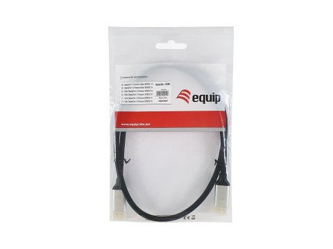 Equip 119265 kabel DisplayPort 5 m Aluminium, Czarny EQUIP